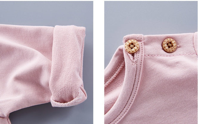Baby Bunny Romper & Hat Set – Unisex Long Sleeve Cotton Outfit