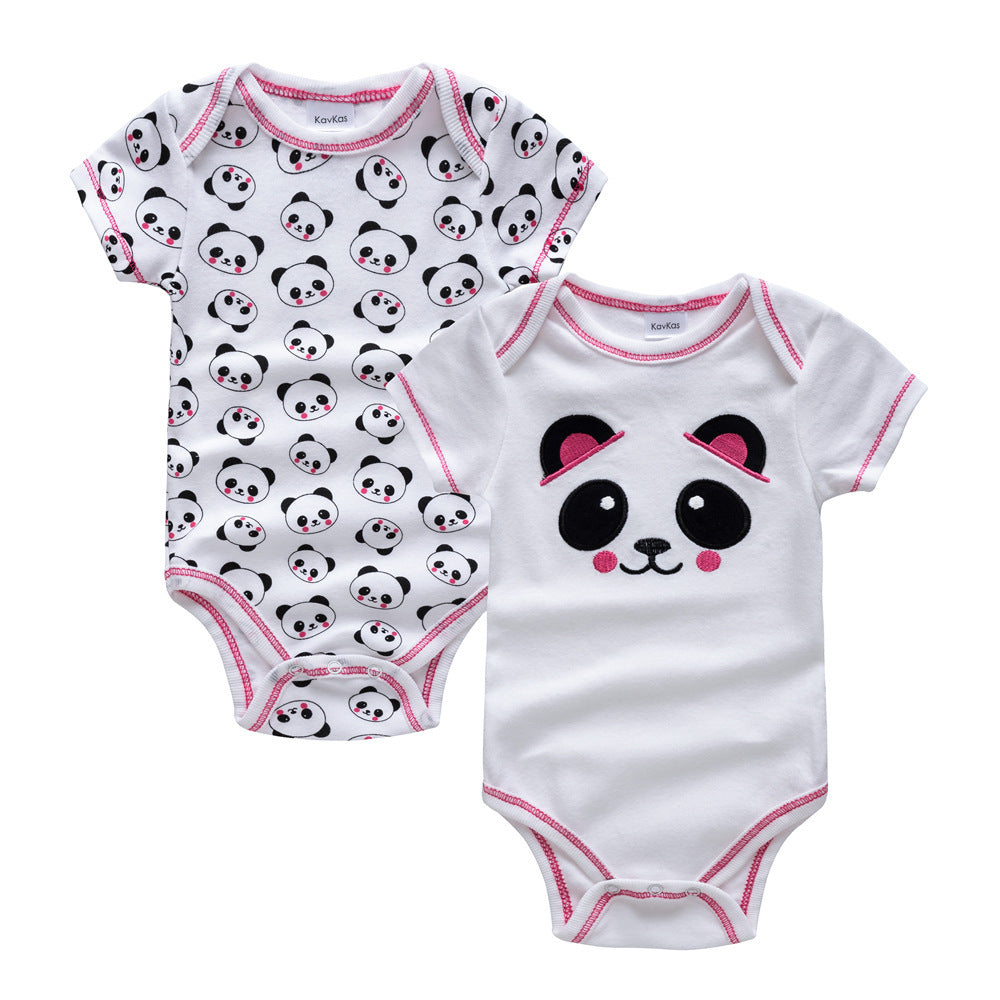 Sleeveless Printed Pattern Baby Rompers
