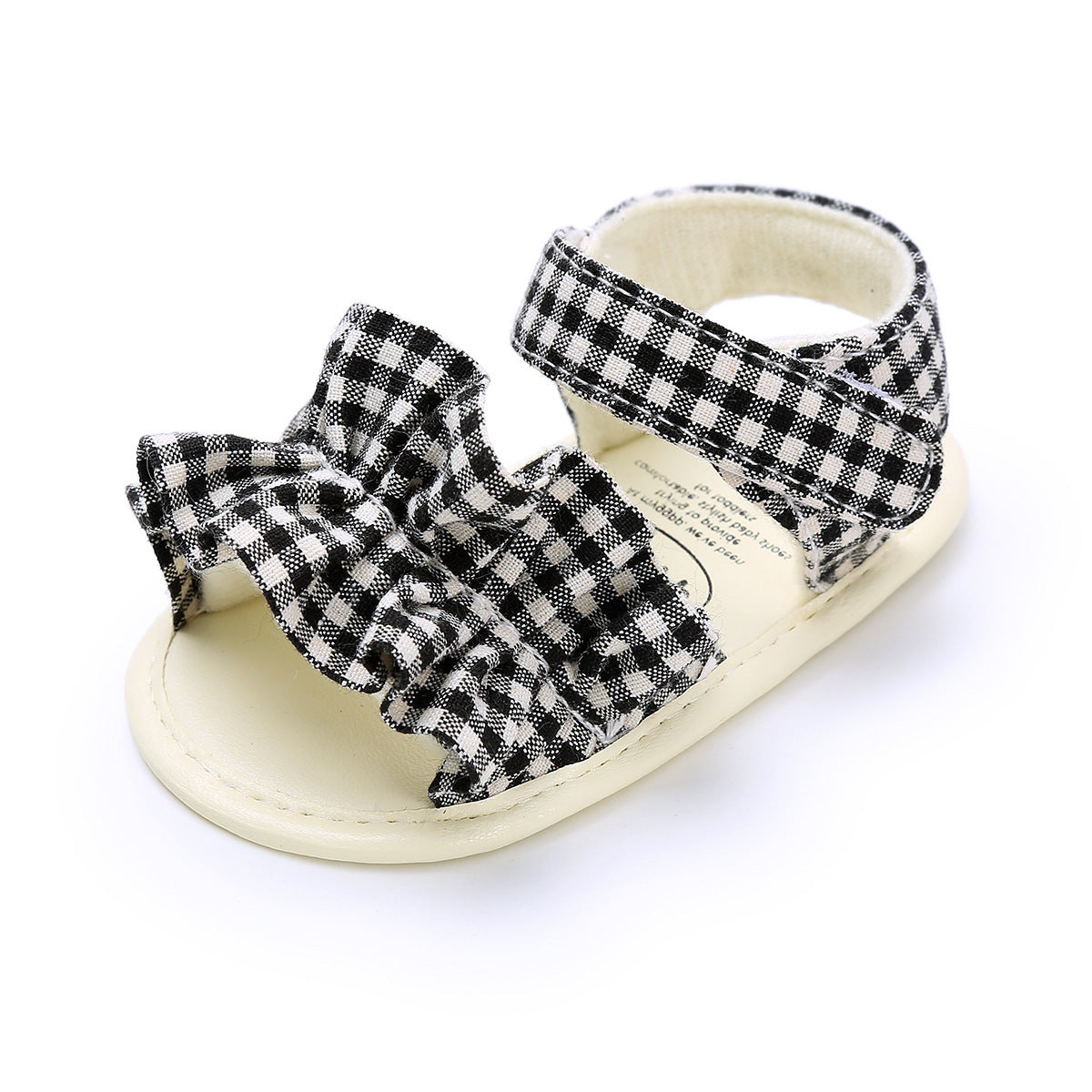 Baby Girl Soft Sole Sandals with Bow Detail