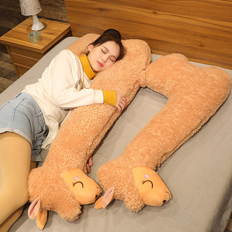 Giant Alpaca Plush Body Pillow – Ultra-Soft Cuddle Companion