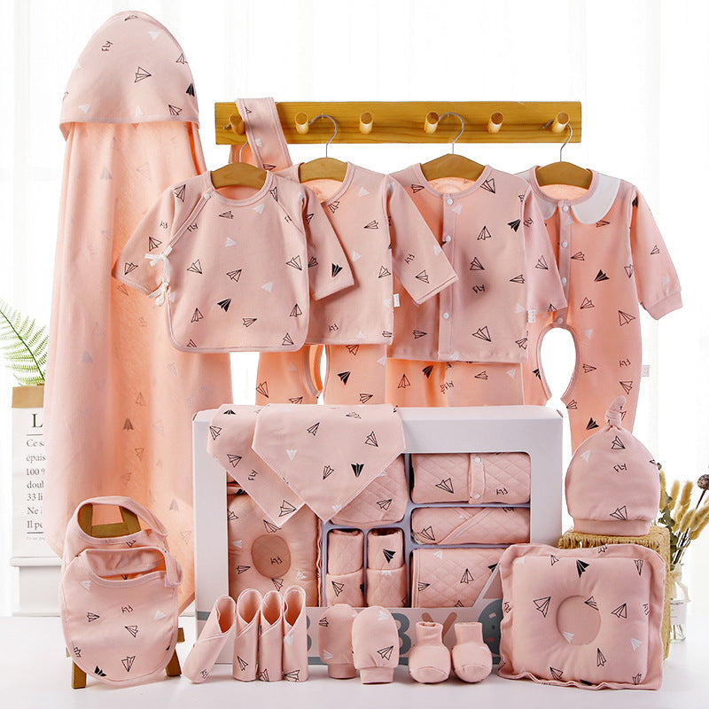 18 or 22 Piece Newborn Baby Gift Set – Pink or Blue (Standard or Thick)