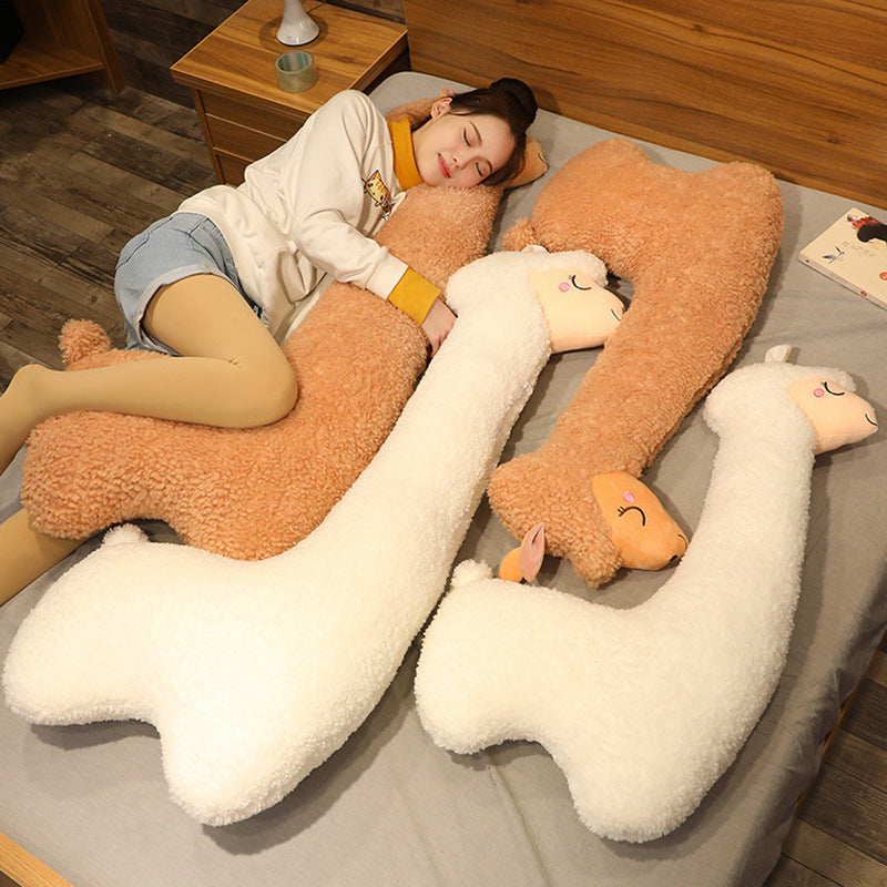 Giant Alpaca Plush Body Pillow – Ultra-Soft Cuddle Companion