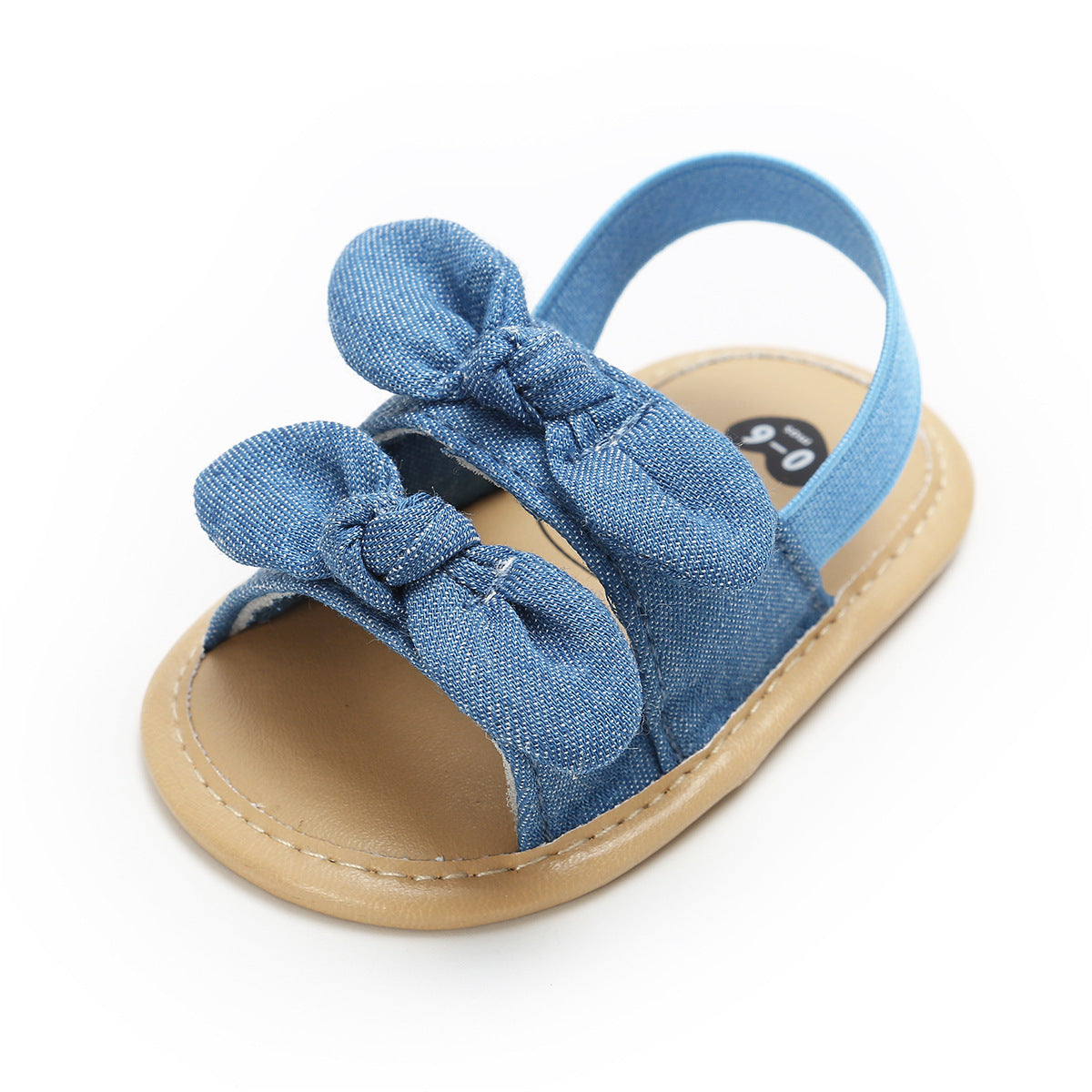 Baby Girl Soft Sole Sandals with Bow Detail