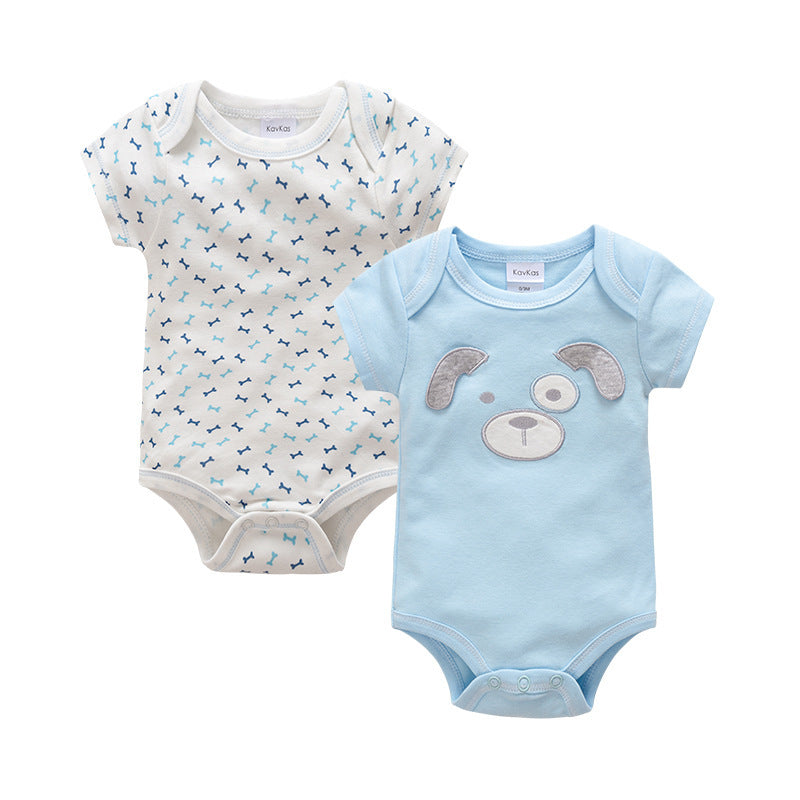 Sleeveless Printed Pattern Baby Rompers