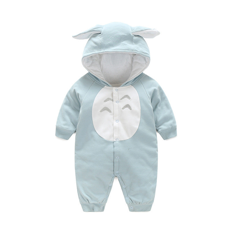 Hooded Baby Romper with Bunny Ears