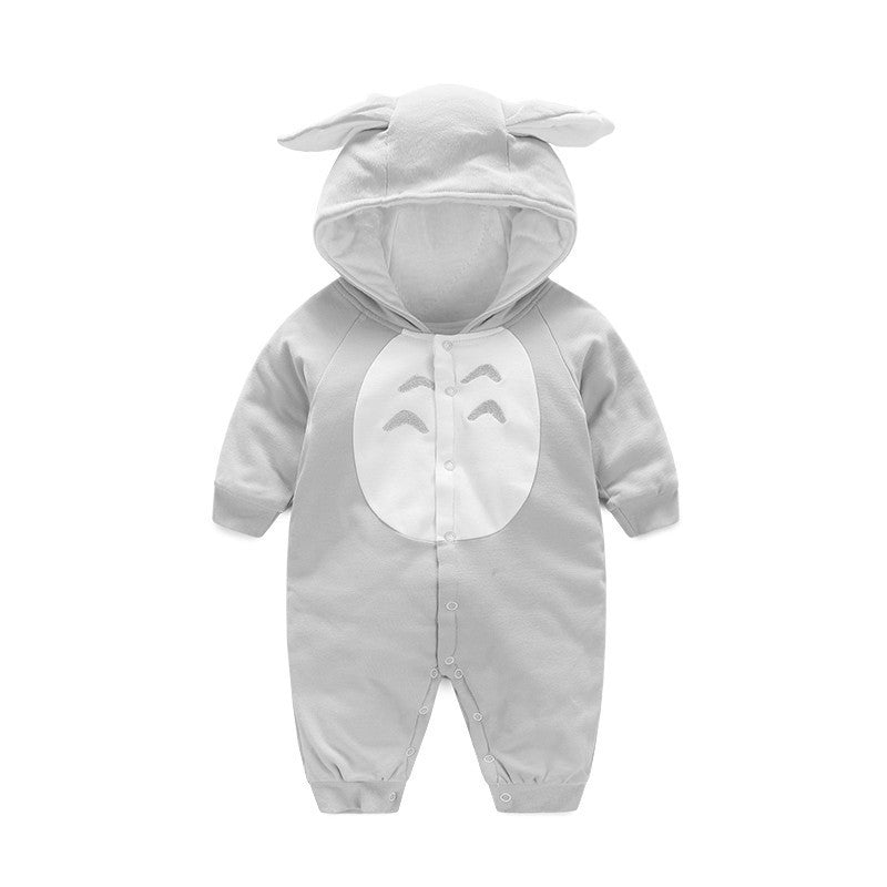 Hooded Baby Romper with Bunny Ears