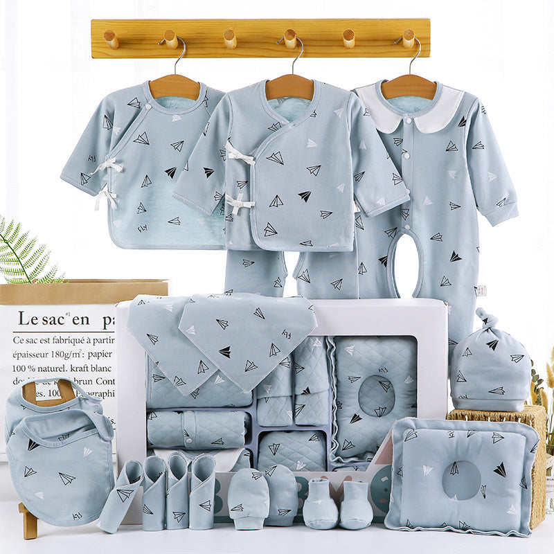 18 or 22 Piece Newborn Baby Gift Set – Pink or Blue (Standard or Thick)