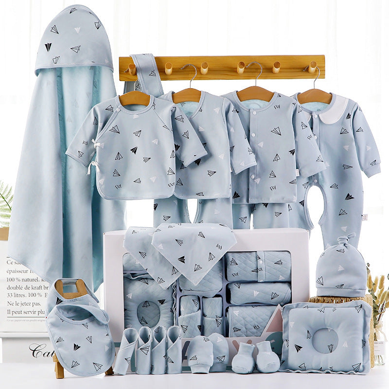 18 or 22 Piece Newborn Baby Gift Set – Pink or Blue (Standard or Thick)