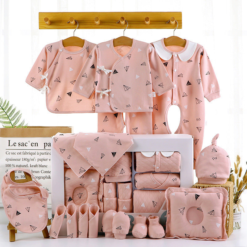 18 or 22 Piece Newborn Baby Gift Set – Pink or Blue (Standard or Thick)