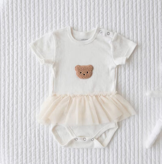 Cute Spring Summer Baby Girl Dress Cotton Lovely Printed Bodysuit Dress Toddler Girl Clothes